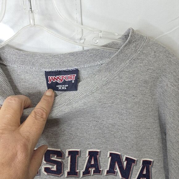 Vintage Jansport Long Sleeve Louisiana Tech T Shirt Mens XXL Thick Made in USA - Picture 4 of 7